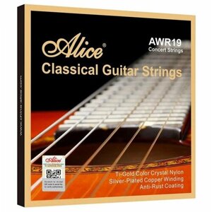 Струны для классической гитары Alice, 6 шт, AWR19-N