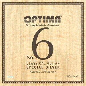 Струны для классической гитары Optima No. 6 Silver Strings NO6. SCHT