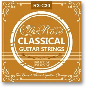 Струны для классической гитары THE ROSE RX-C30 нейлон