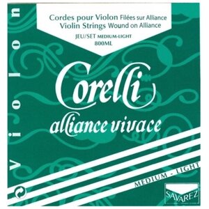 Струны для скрипки Savarez 800ML Medium Light Corelli Alliance Vivage