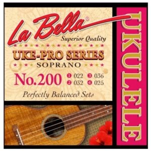 Струны для укулеле LA BELLA 200 Uke-Pro