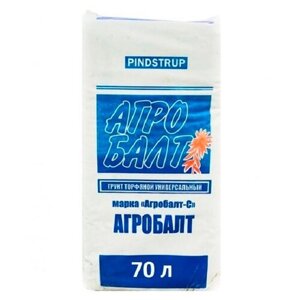 Субстрат торфяной Агробалт С, 70 л, 13 кг