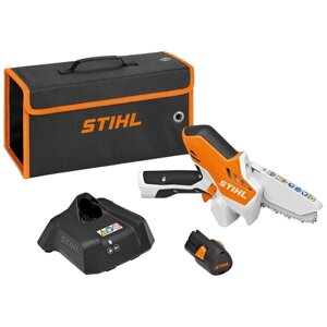 Сучкорез аккумуляторный STIHL GTA-26, 2 А·ч, 10.8 В, с АКБ и ЗУ, оранжевый