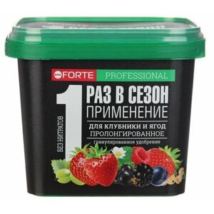 Сухое удобрение Bona Forte, для клубники и ягод с биодоступным кремнием, ведро, 1 л
