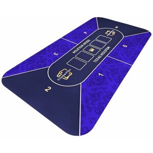 Сукно для игры в покер 60 120 см, синий/черный