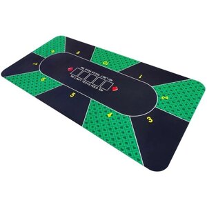 Сукно для игры в покер 90 180 см, зеленый/черный