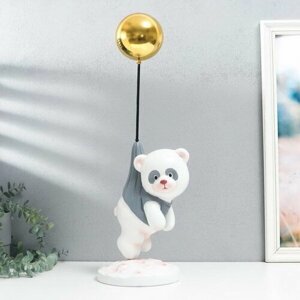 Сувенир полистоун "Панда летит на воздушном шарике" 47х16.5х16.5 см
