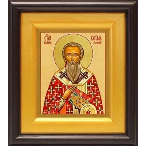 Священномученик Кирилл Гортинский, икона в широком киоте 16,5*18,5 см