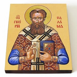 Святитель Григорий Палама, архиепископ Солунский, печать на доске 13*16,5 см