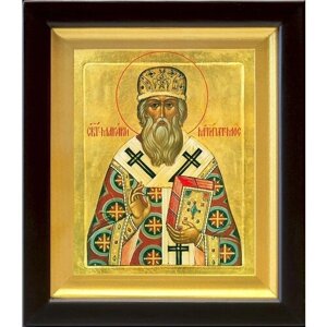 Святитель Макарий, митрополит Московский, икона в киоте 14,5*16,5 см
