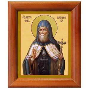 Святитель Митрофан, епископ Воронежский, икона в рамке 8*9,5 см