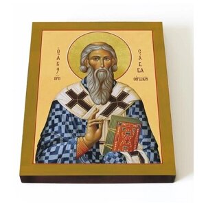 Святитель Савва I, архиепископ Сербский, икона на доске 13*16,5 см