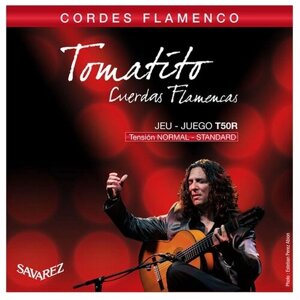T50R Flamenco Tomatito Комплект струн для классической гитары, норм. натяжение, посеребр, Savarez