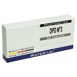 Таблетки DPD3 для фотометра тестера воды POOL-LAB 1.0 для определения общего содержания хлора в воде