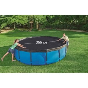 Тент для круглого каркасного бассейна Summer Escapes/покрытие для бассейна с диаметром 366 см/натяжной тент для каркасного бассейна