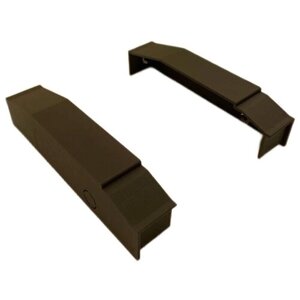 Торцевая крышка (комплект из 2-х штук) для Теплого плинтуса Mr. Tektum Modul темно-коричневый