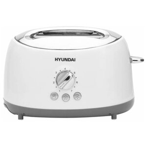 Тостер hyundai HYT-8003, белый/серый