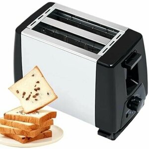 Тостер с прорезями, тостер для хлеба из нержавеющей стали, прочный тостер на 2 ломтика, тостер для завтрака с 6 скоростями, тостер для домашнего хлеба Sokany для бубликов, выпечки, вафель и хлеба