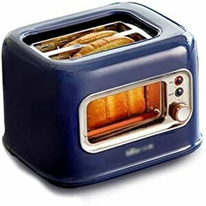 Тостер VITEIN Тостер Тостер Сэндвич-машина для завтрака Тостер (Цвет: Синий, S: 26 x 19 x 17,5 см)