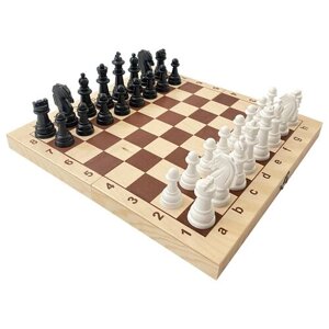 ТРИ СОВЫ Шахматы + шашки игровая доска в комплекте