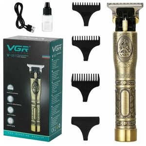 Триммер VGR, Триммер для бороды и усов, Машинка для стрижки волос