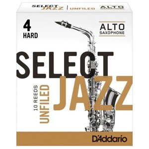 Трости для саксофона альт DAddario RRS10ASX4H Select Jazz Unfiled