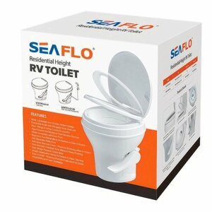 Туалет стационарный с педалью SEAFLO SFRTPH-01-01