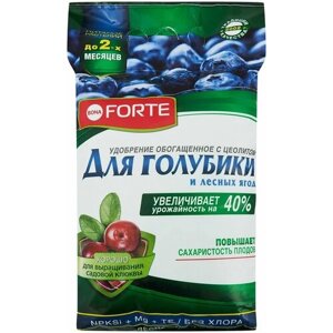 Удобрение BONA FORTE пролонгированное для голубики и лесных ягод с цеолитом, 2.5 л, 2.5 кг, 1 уп.