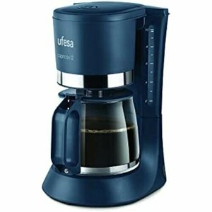 Ufesa CG7124 Capriccio 12 капельная кофемашина, 12 чашек, 680 Вт, графин 1,2 л, постоянный фильтр, противокапельная система, автоматическое отключение, синий