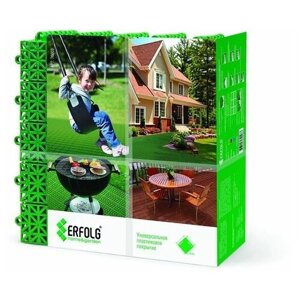 Универсальное покрытие "ERFOLG H & G", 33 х 33 см, цвет зеленый, набор, 9 шт. В упаковке шт: 1