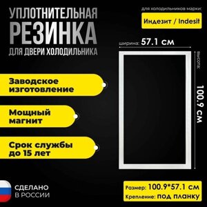 Уплотнитель для двери холодильника Indesit / Индезит CA140G размер 100.9*57.1 Резинка на дверь холодильной камеры