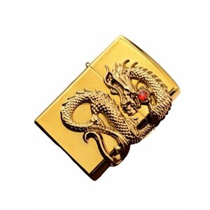 USB зажигалка золотистая Дракон