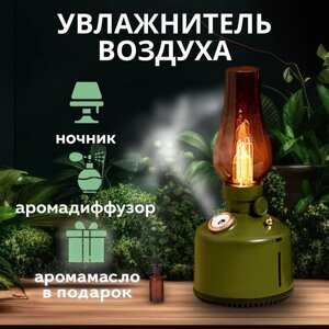 Увлажнитель воздуха для дома - ультразвуковой настольный с функцией аромадеффузора и ночника