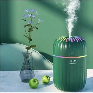 Увлажнитель воздуха H2O с функцией ночника и подсветкой. Зеленый.