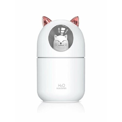 Увлажнитель воздуха HUMIDIFIER/LED светильник ночник "Котик", белый