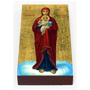 Валаамская икона Божией Матери, печать на доске 7*13 см