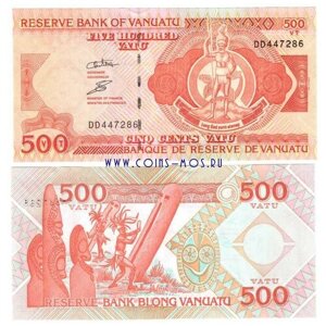 Вануату 500 вату 1993-2006 г «Вождь народа Ни-Вануату» UNC