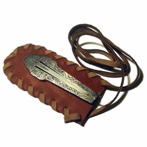 Варган Глазырина "Скиф" с кожаным чехлом, музыкальный инструмент для начинающих и профессионалов, великолепный подарок, нержавеющая сталь, гравировка, цвет серебро