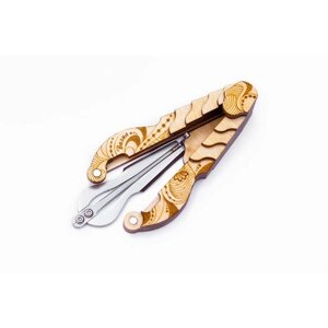 Варган Глазырина "Волна" с деревянным футляром, музыкальный инструмент для начинающих и профессионалов, великолепный подарок, цвет серебро