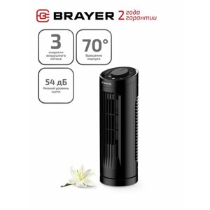 Вентилятор настольный BRAYER BR4980 с таймером и вращением корпуса