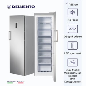 Вертикальный морозильный шкаф DELVENTO VM8301A+185см / FULL NO FROST / DUAL MODE / холодильник+морозильная камера / LED дисплей / перевешиваемые двери / 3 года гарантии