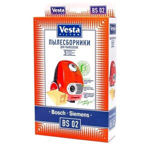 Vesta filter Бумажные пылесборники BS 02, разноцветный, 5 шт.