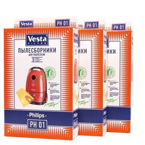 Vesta filter PH 01 XXl-Pack комплект пылесборников, 15 шт + 3 фильтра