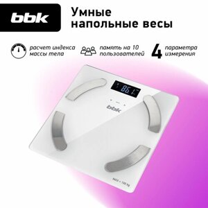 Весы электронные BBK BCS5001GM, белый