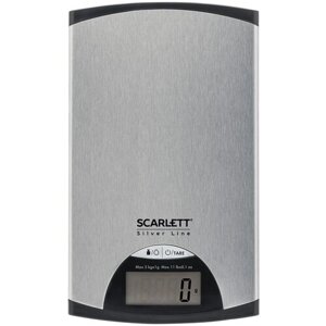 Весы кухонные электронные SCARLETT серебристый/рисунок (SC-KS57P72)