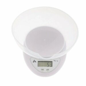 Весы кухонные Luazon LVK-706, электронные, с чашей, до 5 кг, белые (комплект из 4 шт)