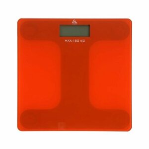 Весы напольные, электронные, до 180 кг, 2хAAА (не в комплекте), цвет красный