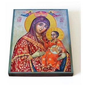 Вифлеемская икона Божией Матери, печать на доске 13*16,5 см