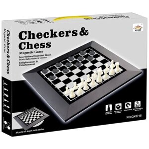 VIIVSC 2в1 Шахматы, шашки QX8718 игровая доска в комплекте