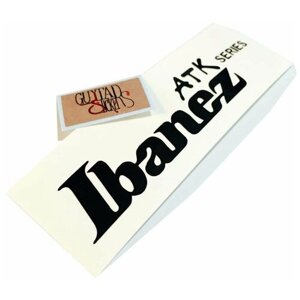 Виниловая наклейка на головку грифа гитары "Ibanez ATK series (винил)